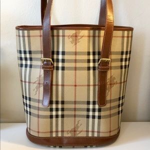 Burberry Nova Check Bucket Bag